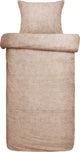 Damai housse de couette ebba - coton bio - 140x200 220 cm - terra cotta + 1 taie d'oreiller 60x70