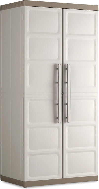 Kis Keter Excellence XL meuble de rangement haut - 4 étagères - 54x89x182cm - beige taupe