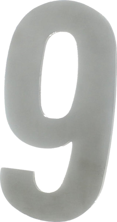 Numéro de maison Starx 130x3mm acier inoxydable 9