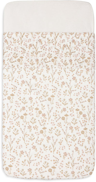 Drap berceau Jollein - 75x100cm - lit bébé - coton - fleuri