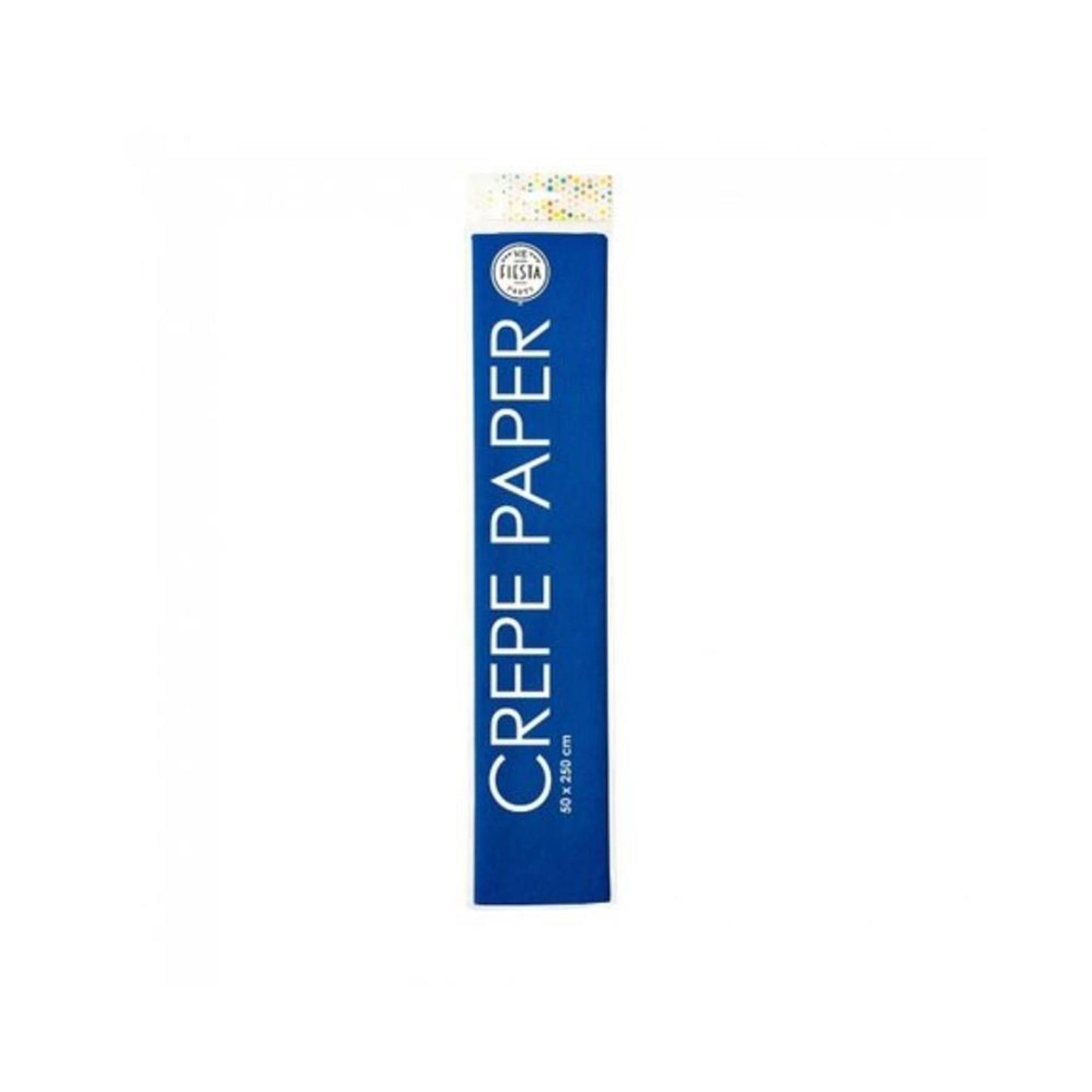 Papier crépon 50x250cm bleu marine 12 rouleaux