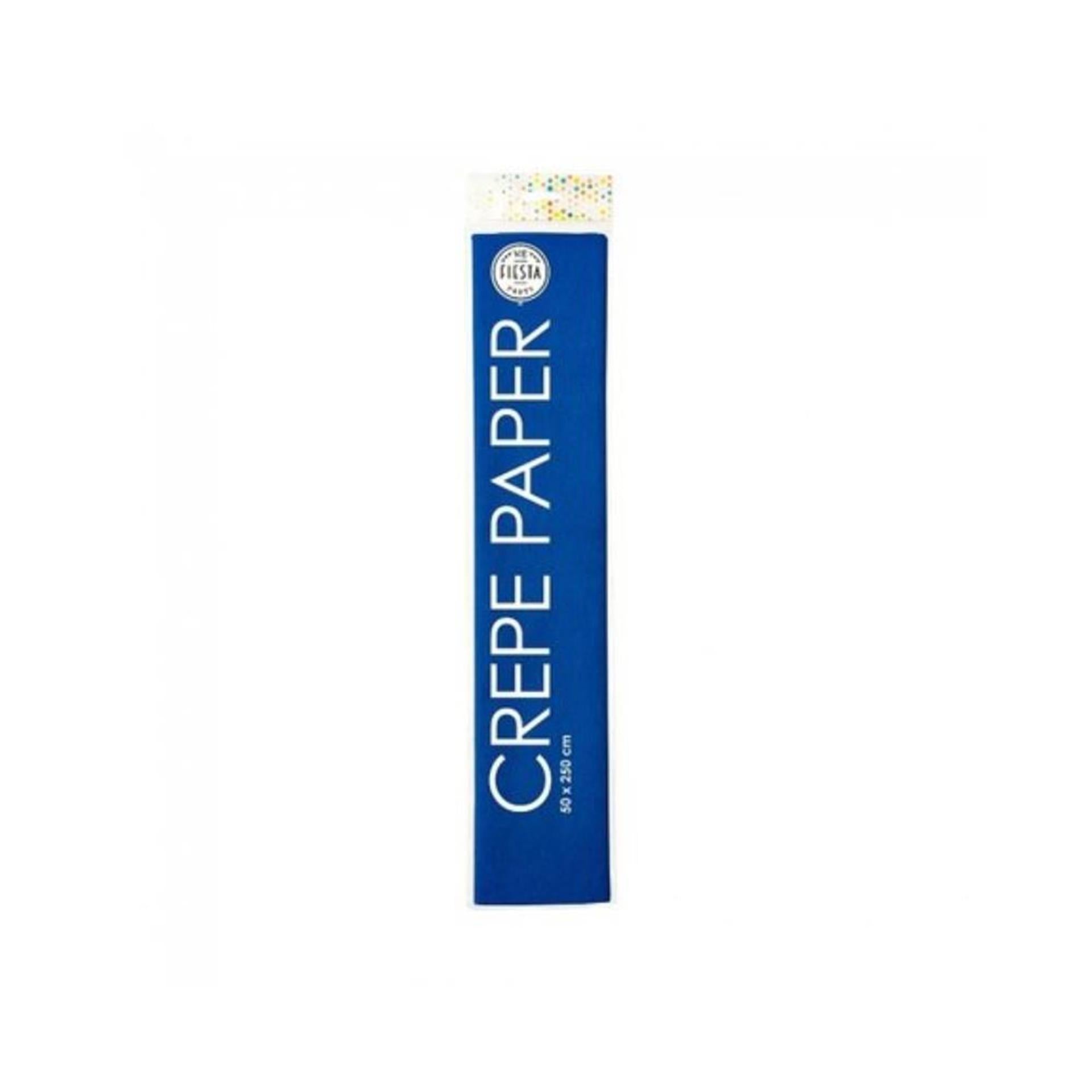 Papier crépon 50x250cm bleu marine 12 rouleaux