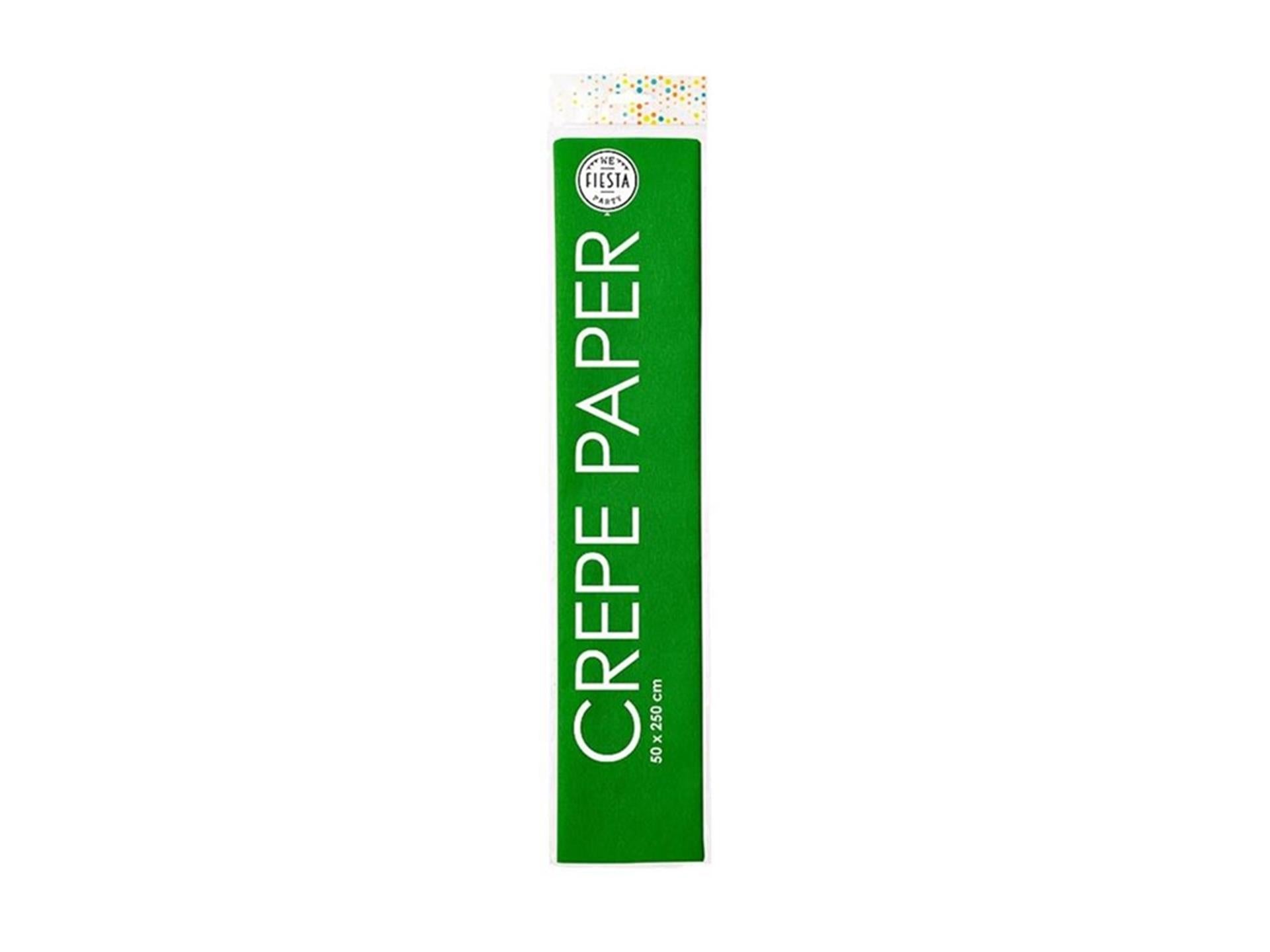Papier crépon Globos 50x250cm vert pomme paquet de 12