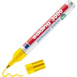 Marqueur permanent edding 3000 jaune pack 10 pièces