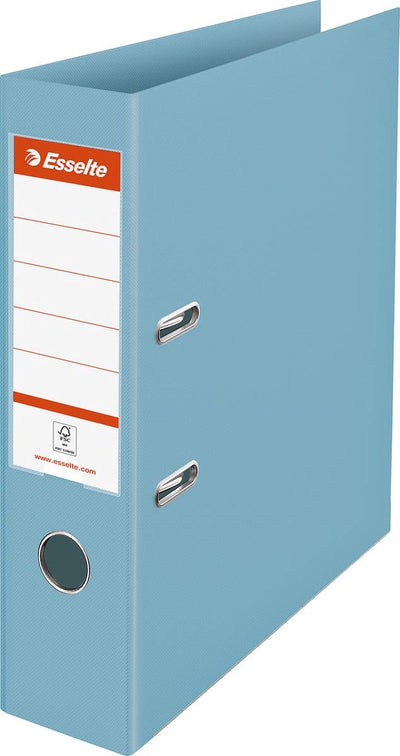 Classeur en plastique résistant colour'breeze Esselte - capacité de 500 feuilles A4 - largeur de dos de 72 mm - bleu