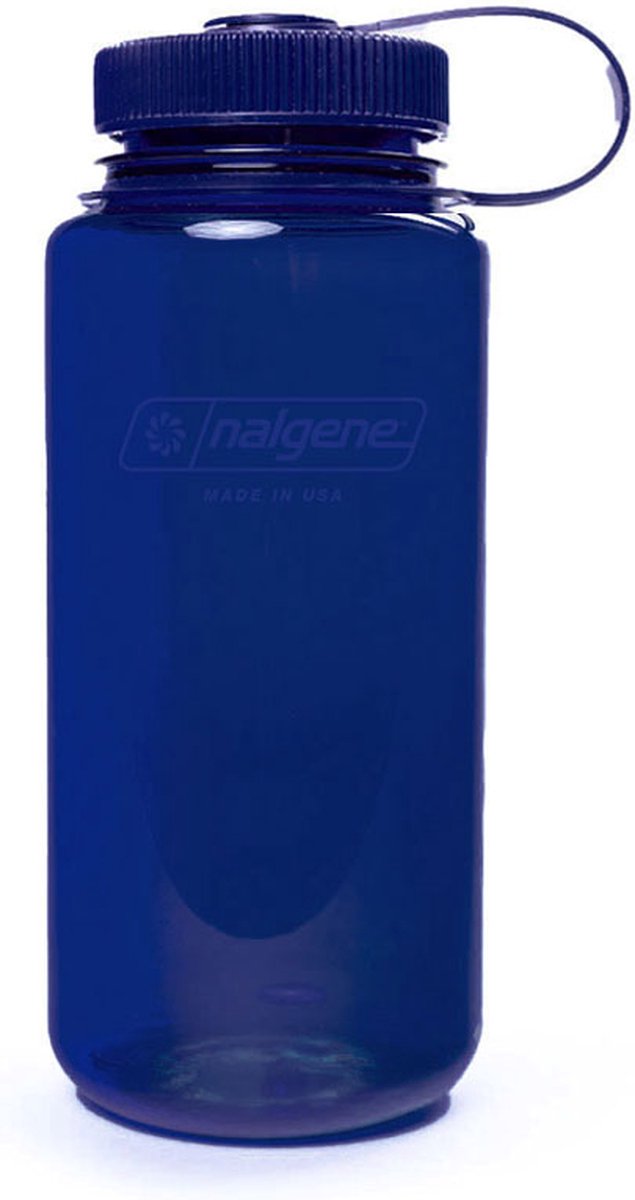 Nalgene - bouteille à large goulot - gourde - bouteille d'eau - étanche - 500 ml - sans bpa - sustain - denim