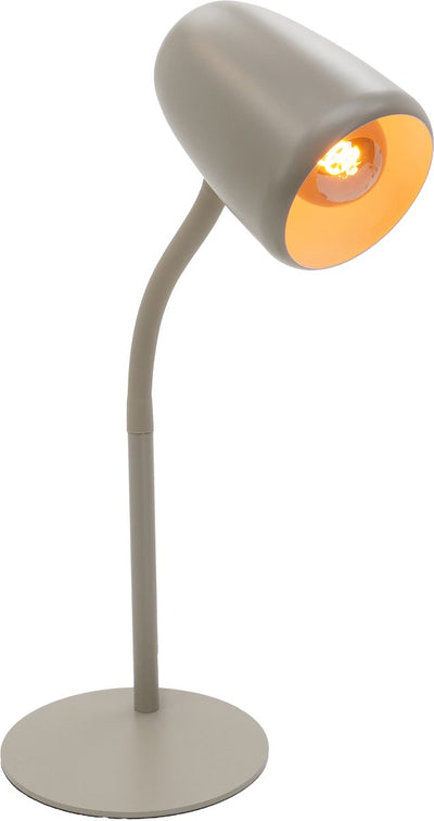 Lampe de table Eglo Carlo - lampe de bureau - e14 - 46 cm - couleur sable beige crème - inclinable