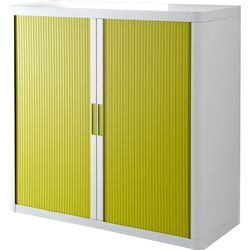 Armoire à portes roulantes paperflow easyoffice vert blanc