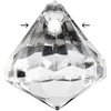 Perles acryliques Creativ company, taille 17x16 mm, diamètre du trou 1,2 mm, transparent brillant, 43 pièces 1 boîte