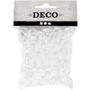 Perles acryliques Creativ company, taille 12 mm, diamètre du trou 1,2 mm, transparent brillant, 77 pièces 1 boîte