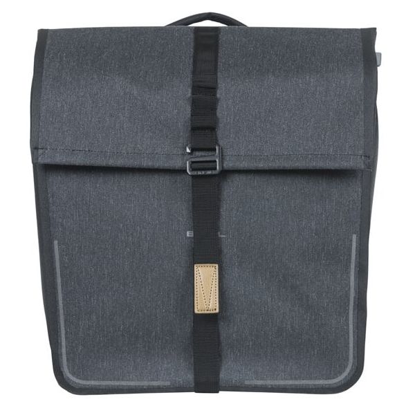 Basil Double Bicycle Bag Urban Dry Mik 50 litres - Charcoal