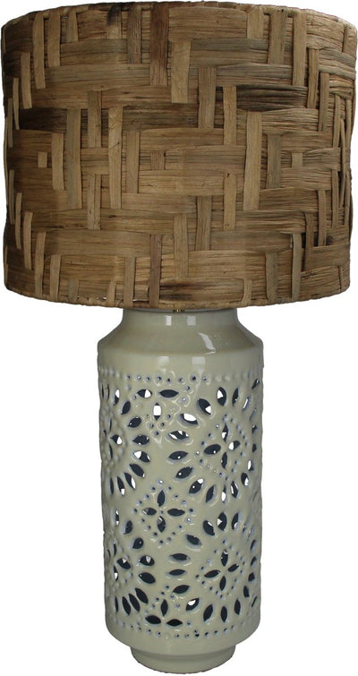 Lampe de table collection Hd métal ivoire 38x38x67cm