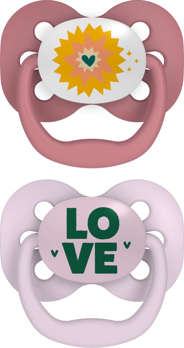 Dr. brown's dr.brown's pacifier advantage pink phase 1 - 2 pieces
