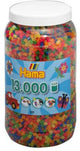 HAMA Iron Beads Ton avec 13000 pièces néon