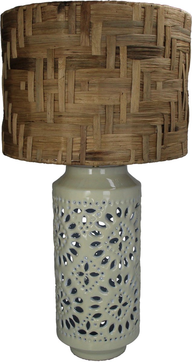 Lampe de table collection Hd métal ivoire 38x38x67cm