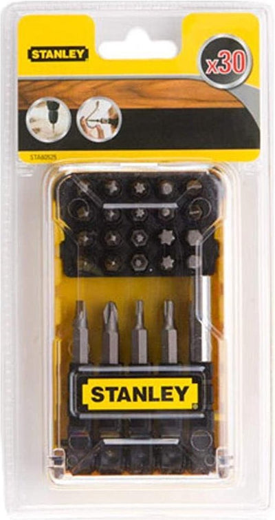 Série Stanley sta60525-xj - jeu d'embouts à vis - 30 pièces - support magnétique - acier inoxydable