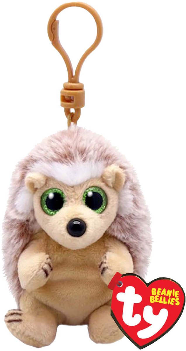 Ty Beanie Babies Bellies Clip Hedgehog de pare-chocs, 10 cm