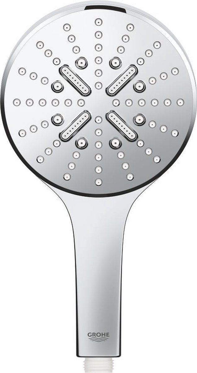 Douchette à main Grohe rainshower smartactive 130 - ø 13 cm - économie d'eau - 3 types de jets - chromé