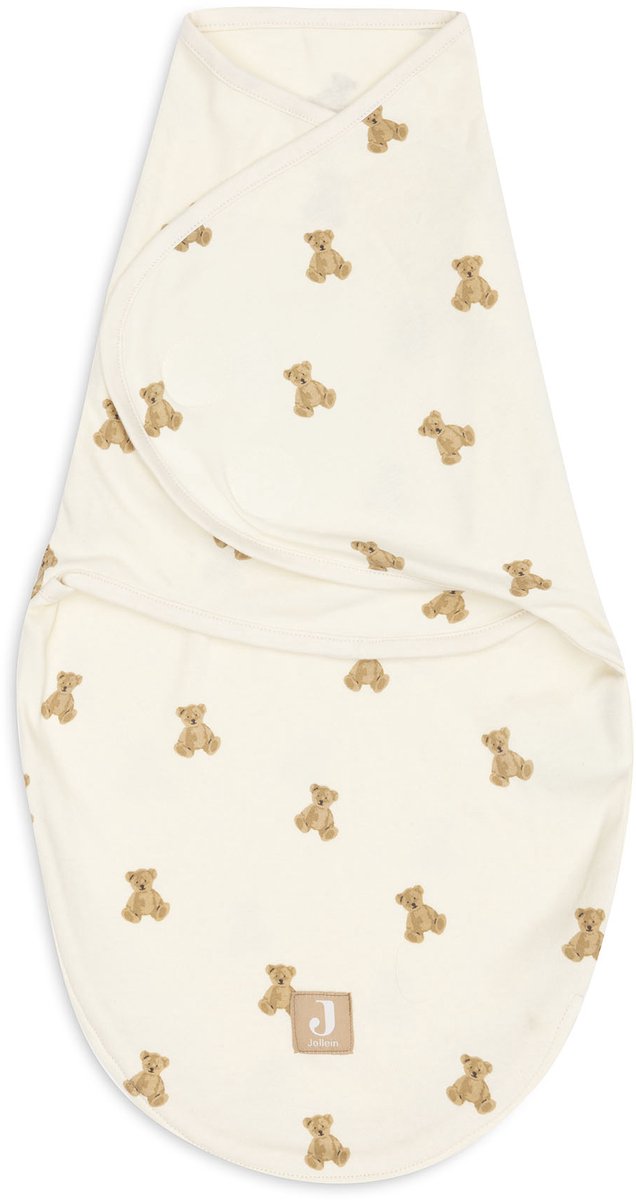 Jollein wrapper - gigoteuse bébé - 0-3 mois - mini ours en peluche