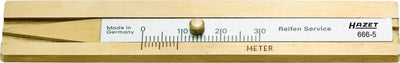 Gauge de profondeur de bande de roulement de pneu hazet 30 laiton dur