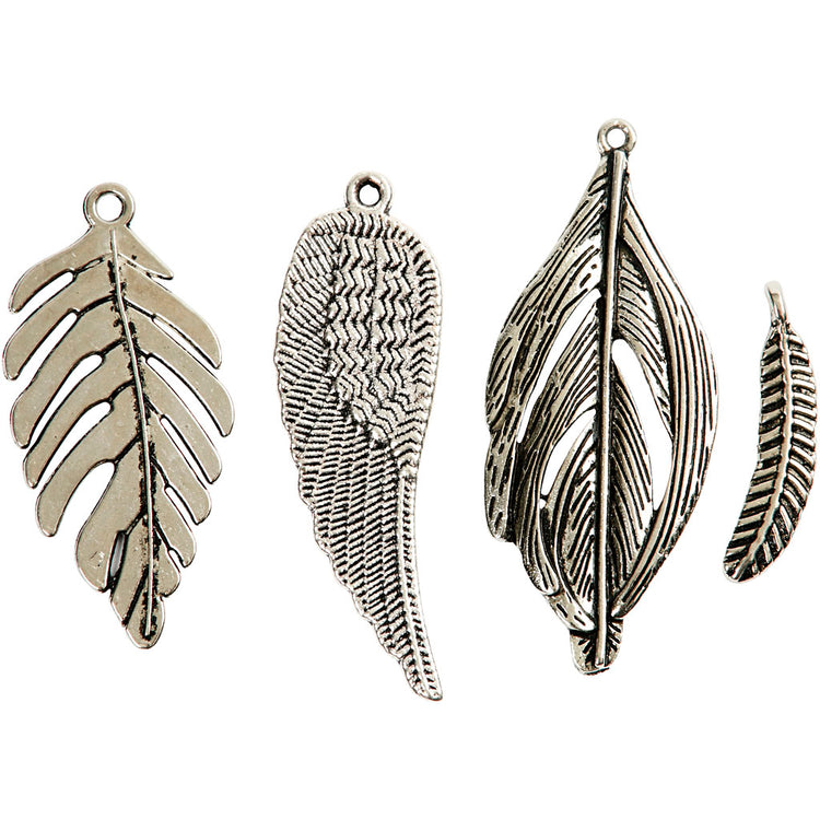 Ressorts Creativ Company, taille 29-55 mm, diamètre du trou 12-20 mm, argent antique, 4 pièces 1 boîte