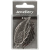 Ressorts Creativ Company, taille 29-55 mm, diamètre du trou 12-20 mm, argent antique, 4 pièces 1 boîte