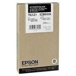 Cartouche d'encre t612100 epson photo noire