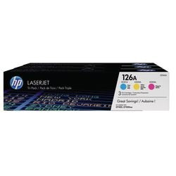 Cartouche de toner hp 126a cf341a 3 couleurs