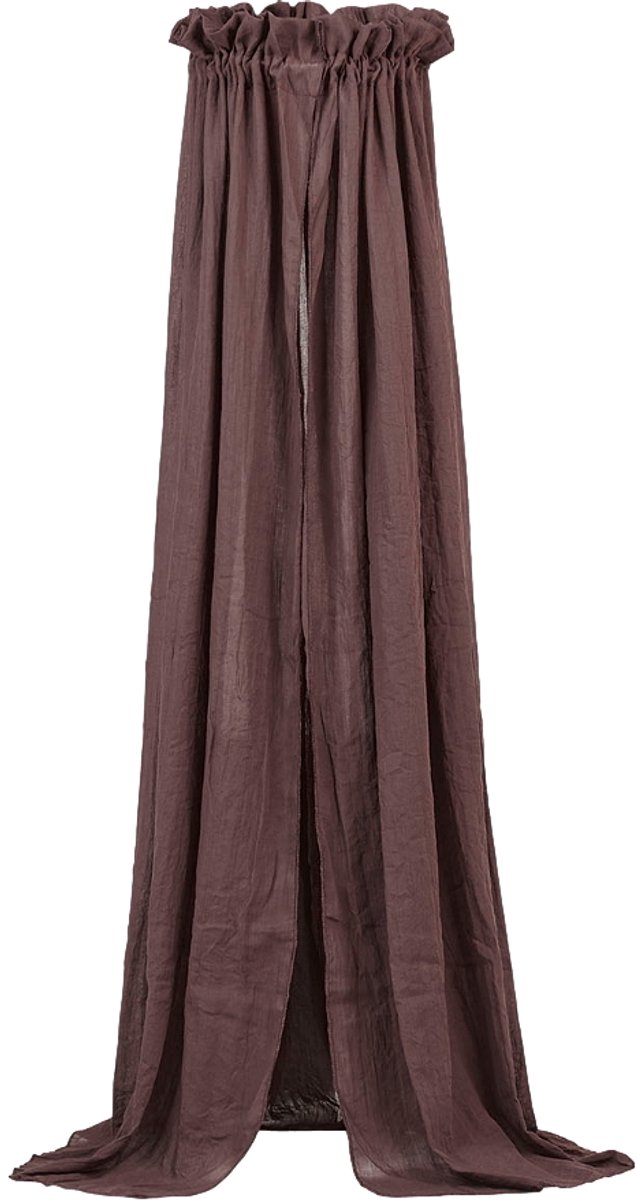 Jollein - voile bébé vintage (marron) - coton - polyester - voile bébé, baldaquin - 155cm