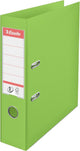 Classeur a4 en plastique Viviva n°1 Esselte avec porte-étiquette - pour 500 feuilles - largeur de dos de 75 mm - vert