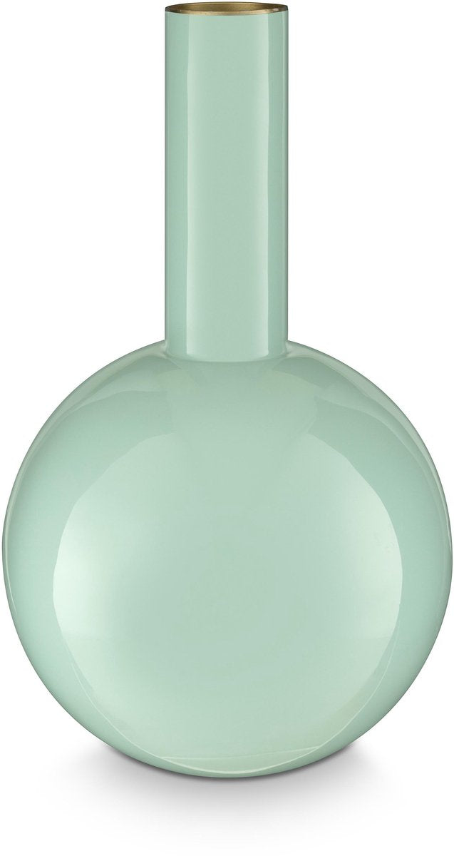 Pip studio - vase à fleurs - accessoires pour la maison - vase bleu - métal - 19x33cm