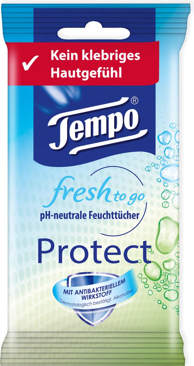 Tempo Fresh to Go Protect - 15 x 10 = 150 lingettes humides