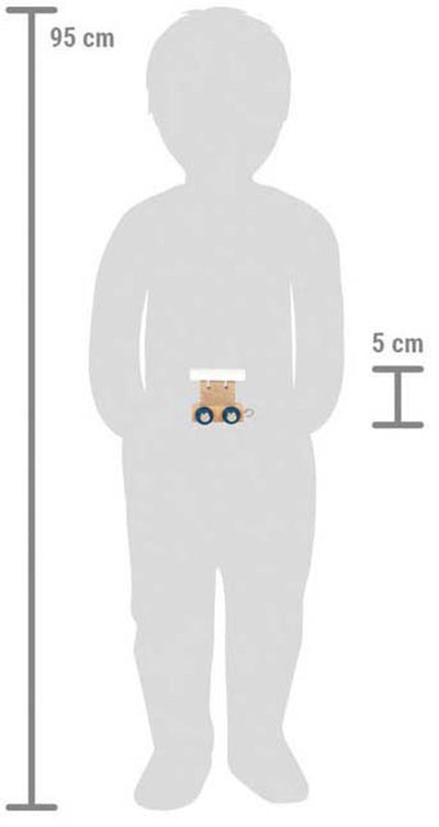 Petit pied - Polaire en bois en bois - Wagon White - 12 pièces