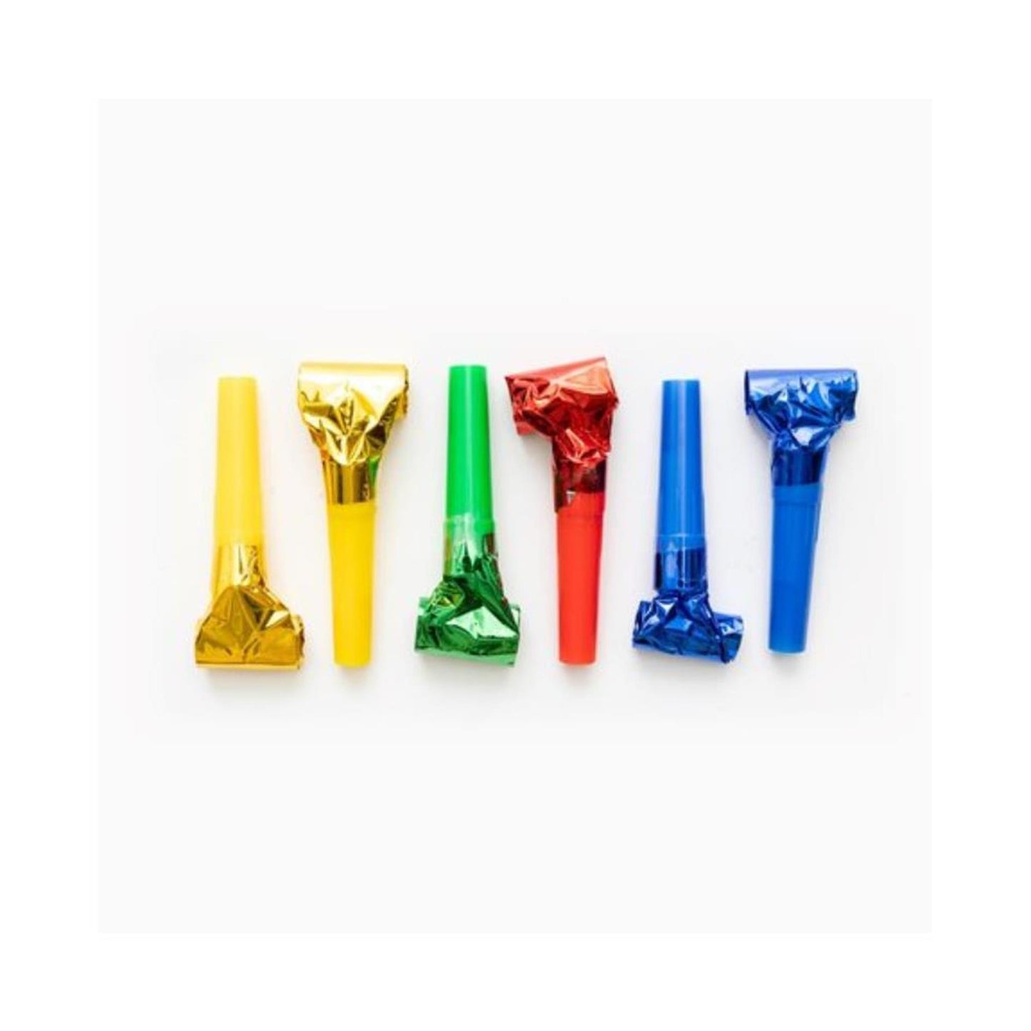 Languettes à roulettes Globos sachet métallique de 6 pièces