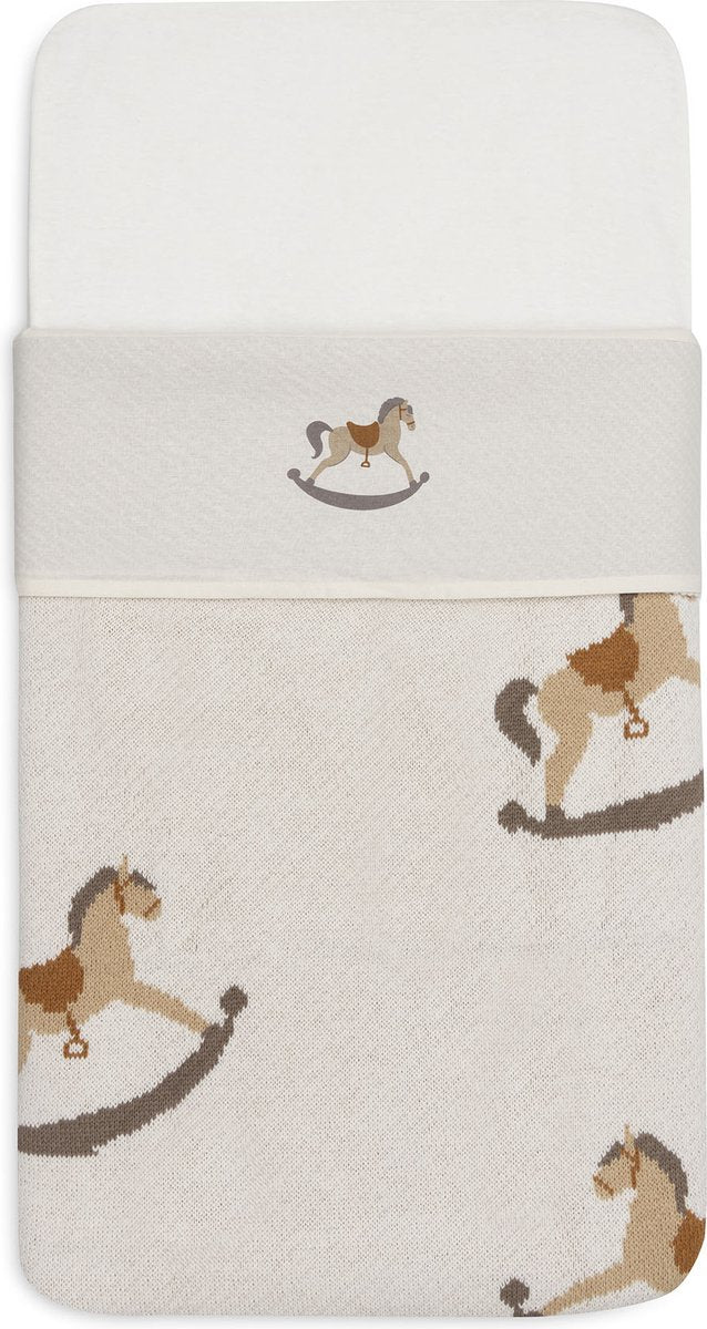 Jollein - drap de lit bébé - 120x150cm - lit, lit bébé - coton - balade nostalgique