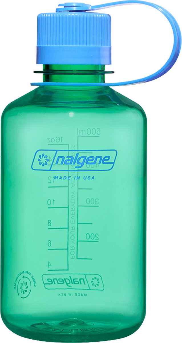 Nalgene - bouteille à goulot étroit - gourde - bouteille d'eau - étanche - 500 ml - sans bpa - sustain - vert pastel