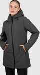 Brunotti melle veste softshell longue pour femme - vert - s