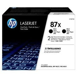 Cartouche de toner hp cf287x no. 87x duopack noir