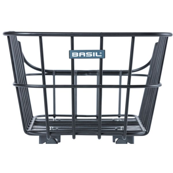 Basil Cento Alu WSL - panier arrière - 22 litres - noir mat