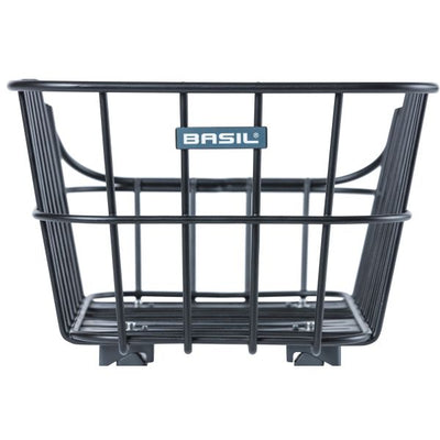 Basil Cento Alu WSL - panier arrière - 22 litres - noir mat