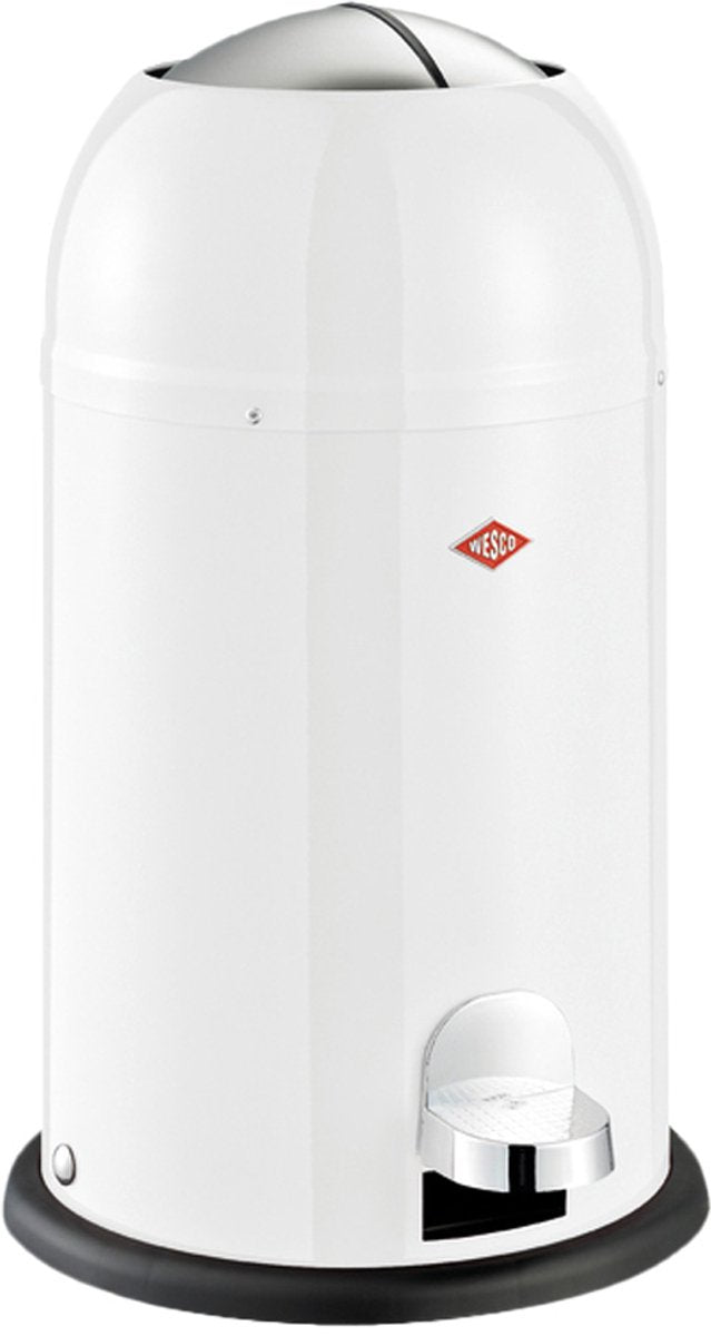 Wesco kickmaster junior poubelle | poubelle à pédale | 12 litres | métal - sable mat | poubelle