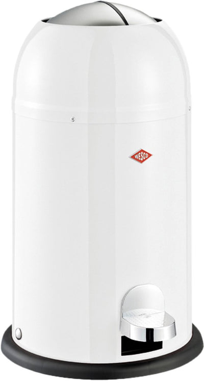 Wesco kickmaster junior poubelle | poubelle à pédale | 12 litres | métal - sable mat | poubelle