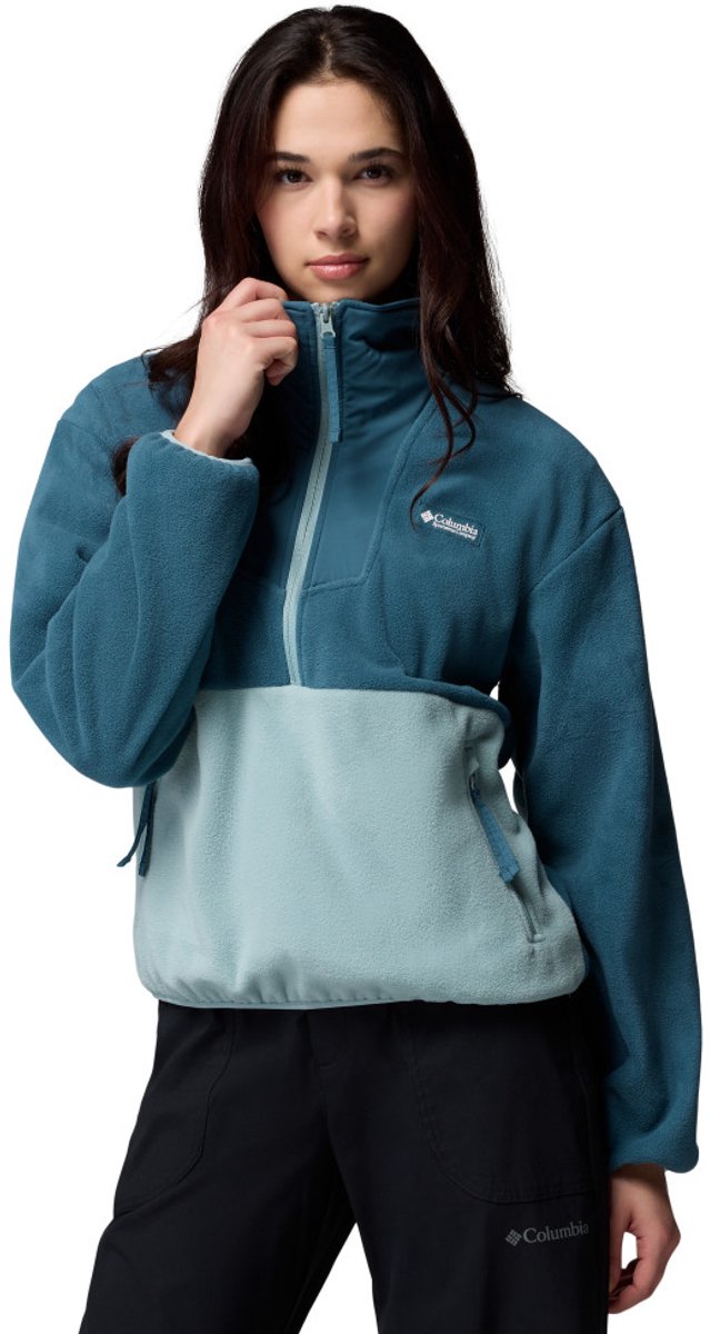 Pull outdoor femme polaire zippé Columbia sequoia grove™ 1 2 - everblue, bleu écrasé