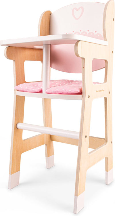 Woet ® chaise de poupée en bois avec coussin - meubles pour poupées - accessoire de poupée de jeu de rôle - jouets de meubles de poupée - à partir de 3 ans