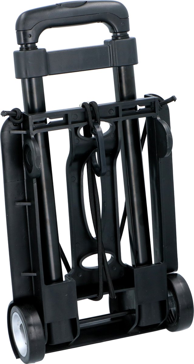 Kinzo - diable pliable - avec poignée extensible - max. 40 kg - noir