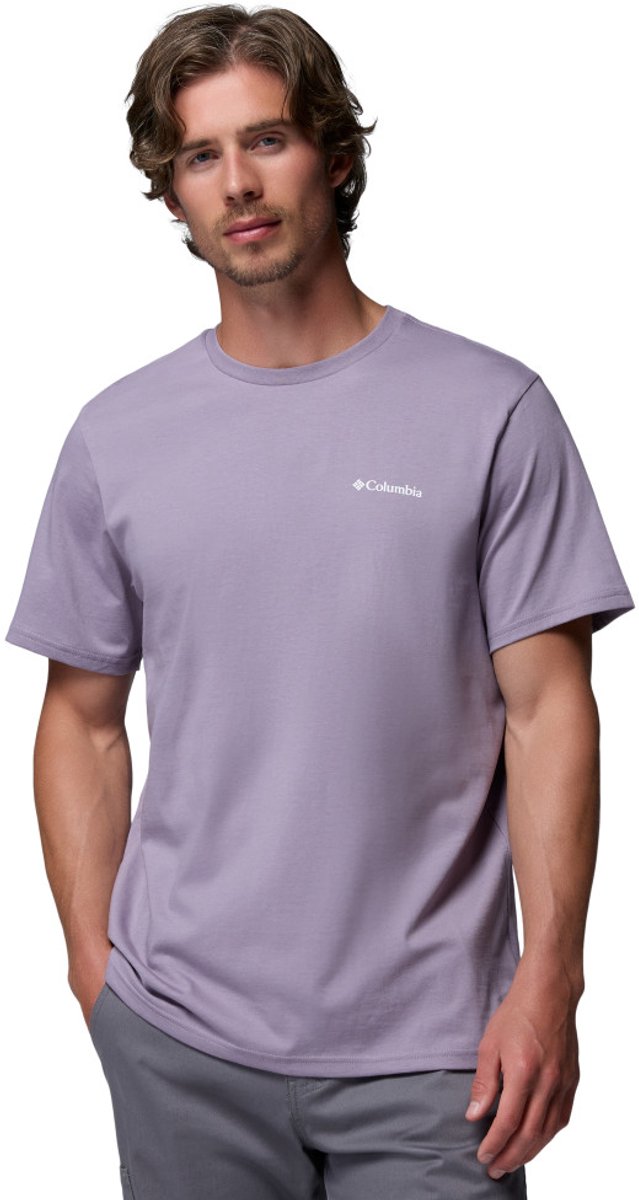 Chemise d'extérieur pour hommes Columbia csc™ outdoor back Graphic Tee - Shale Purple, vue panoramique