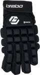 Brabo - force full finger indoor glov - gant de hockey hommes - noir, blanc