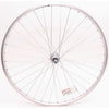 Roue arrière 28 x 1 4 zac19 argent massif en roue libre