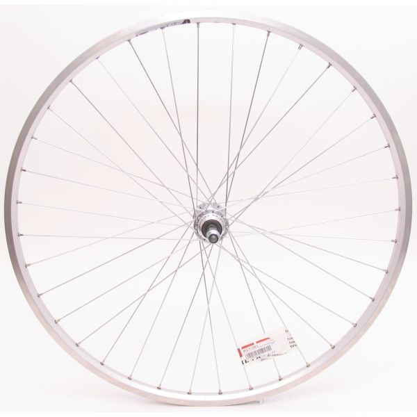 Roue arrière 28 x 1 4 zac19 argent massif en roue libre
