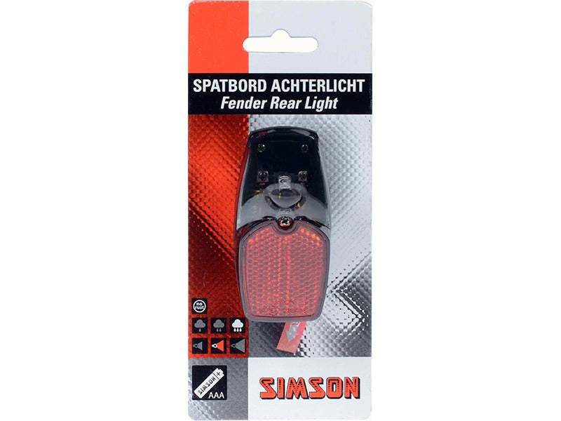 SIMSON 021769 LUMIÈRE arrière LED, y compris la batterie sur la carte